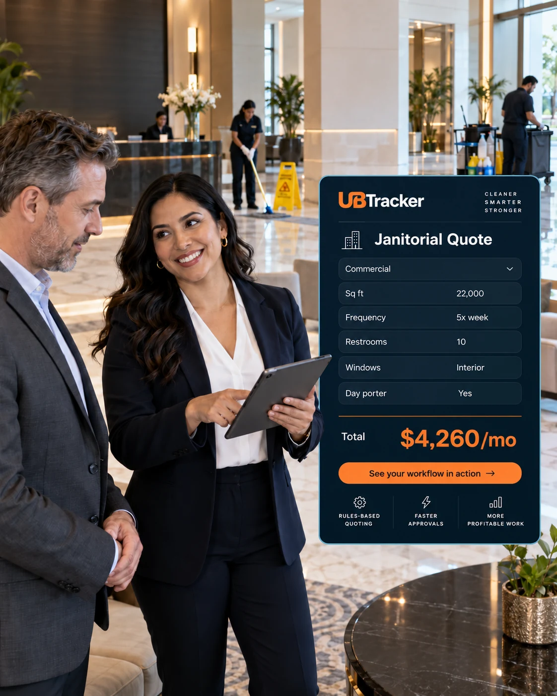 Commercial cleaning proposals with consistent pricing.