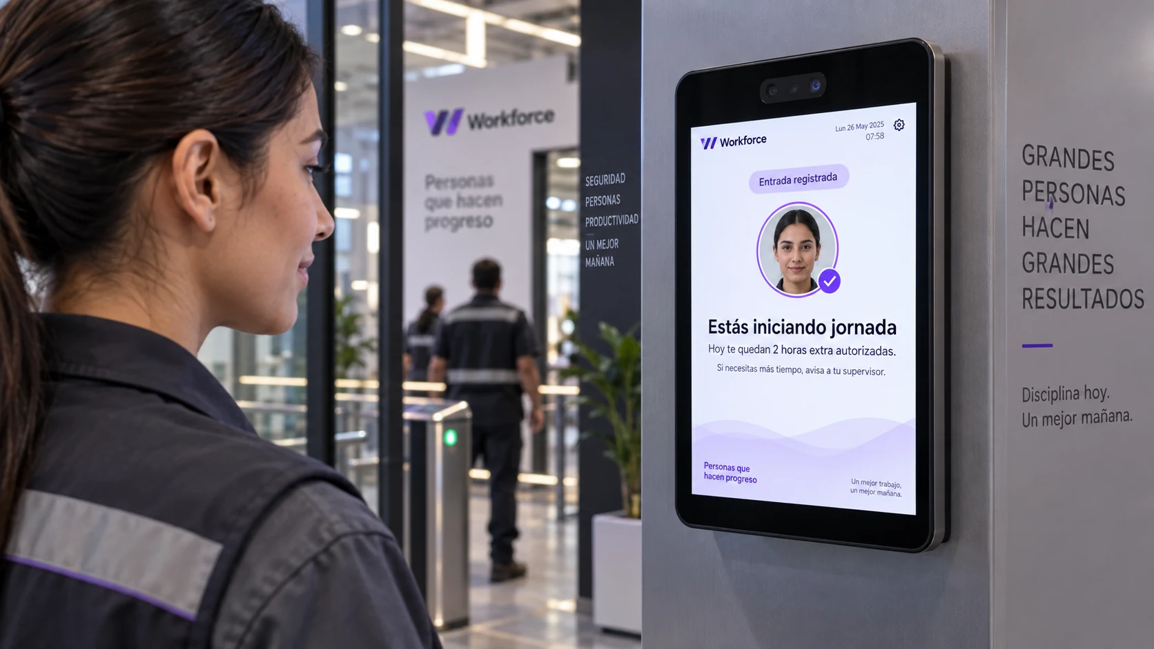 Aviso claro de horas extra para trabajadores